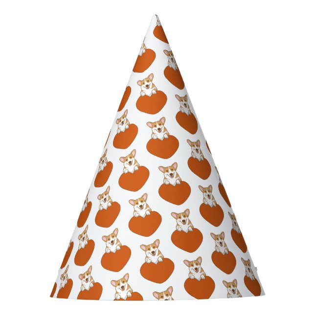 Corgi With Heart Cute    Party Hat (Front)