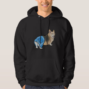 Corgi With Pants Hoodie