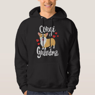 Corgi Women Girls Puppy Dog Grandma Hoodie