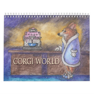 Corgi World - a Welsh corgi dog calendar