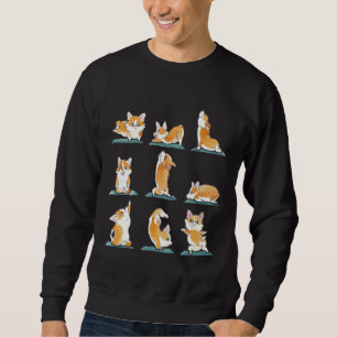 Corgi Yoga Watercolor Sweatshirt