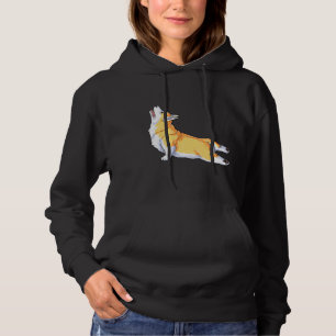 Corgi Yoga Women Namaste Spiritual Meditation Chak Hoodie