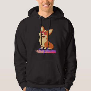 Corgilicious Sassy Corgi With Sunglasses And Text Hoodie