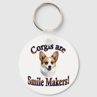 Corgis are smile Makers Key Ring