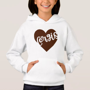 CORGIS - HEART WITH PAW TYPOGRAPHY
