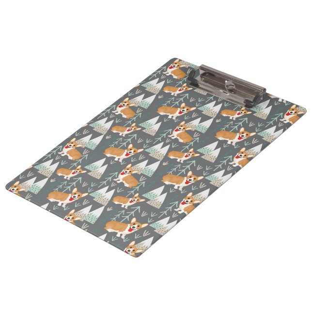 Corgis in the Mountains and Forest Pattern Clipboard (Angled)