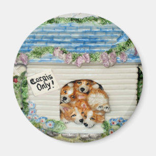 "Corgis Only!" Corgi Magnet
