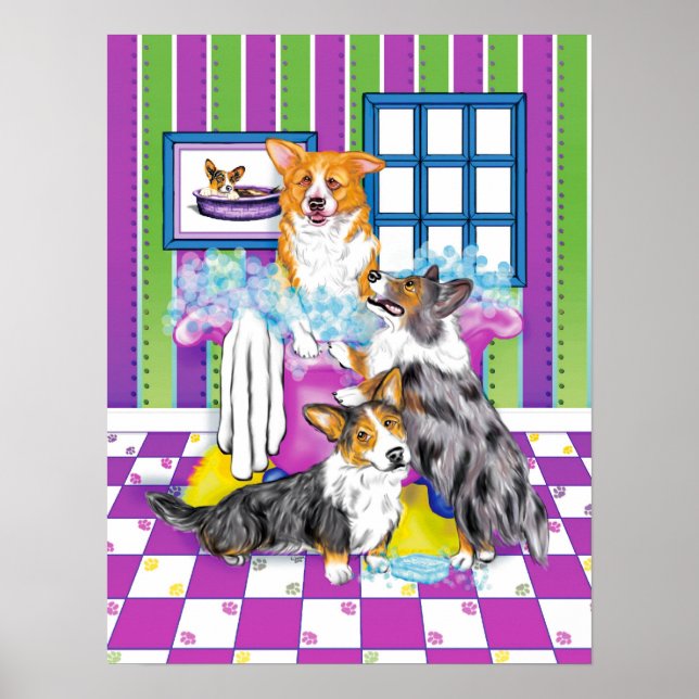 corgitubfull10x13 poster (Front)