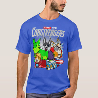 Corgivengers Funny Dog Corgi Gift T-Shirt