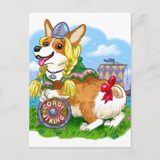 CorgiViking Postcard