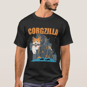 Corgzilla Funny Pembroke Welsh Corgi Pet Dog Lover T-Shirt