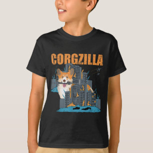 Corgzilla Funny Pembroke Welsh Corgi Pet Dog Lover T-Shirt