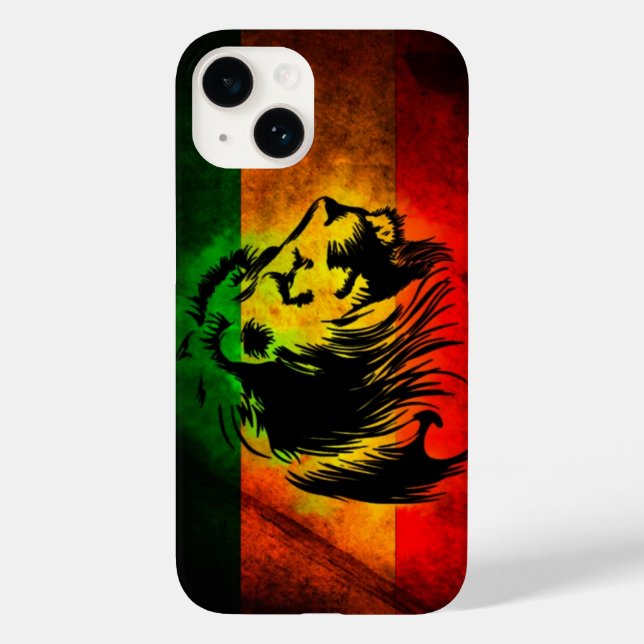 cori rasta reggae graffiti flag lion Case-Mate iPhone case (Back)
