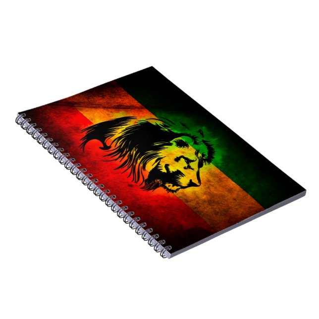 Cori Reith Rasta reggae lion Notebook (Right Side)