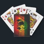 Cori Reith Rasta reggae lion Playing Cards<br><div class="desc">Cori Reith Rasta reggae lion</div>