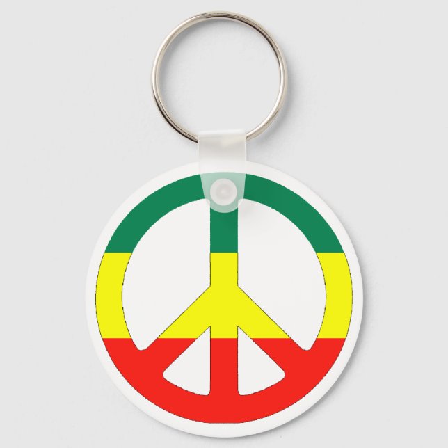 Cori Reith Rasta reggae peace Key Ring (Front)