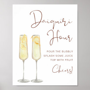 CORIANDER Bohemian Bridal Daiquiri Hour Poster