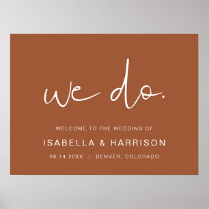 CORIANDER- Bohemian Burnt Orange We Do Welcome Poster