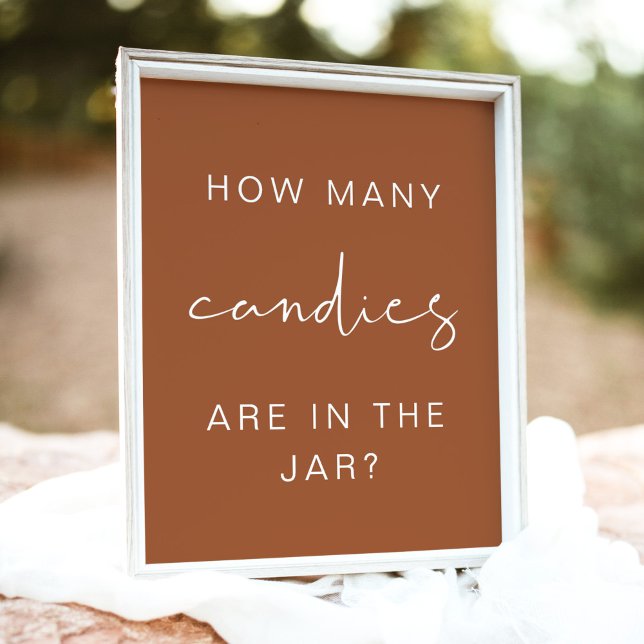 CORIANDER Boho How Many Candies Baby Shower Game Poster (Creator Uploaded)