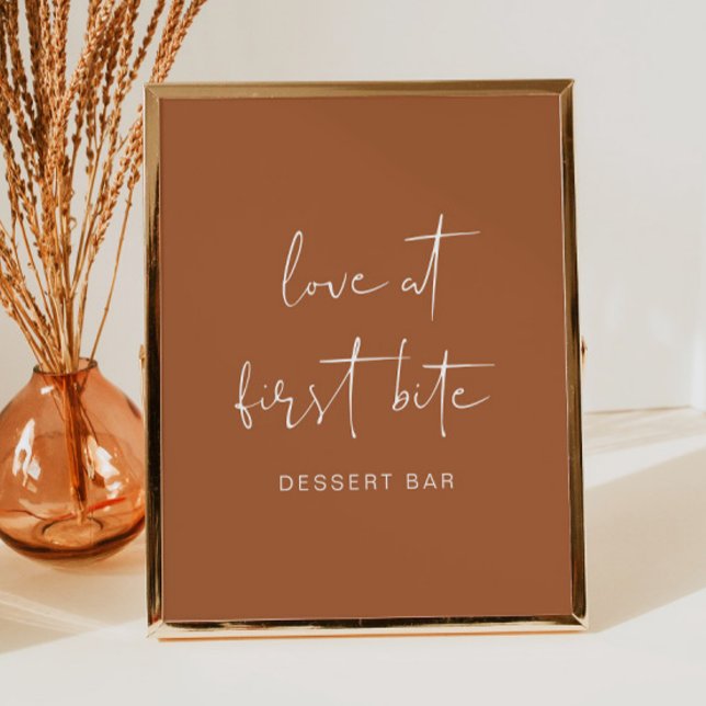 CORIANDER Boho Terracotta Dessert Bar Poster (Creator Uploaded)
