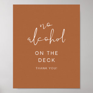 CORIANDER Boho Terracotta No Alcohol Sign