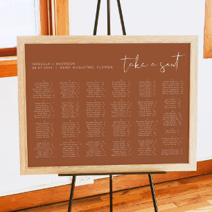 CORIANDER Modern Terracotta Landscape Alphabetical Poster