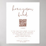 CORIANDER Rust Coloured Honeymoon Fund Wedding Sig Poster<br><div class="desc">This printable honeymoon fun sign template features an earthy bohemian rust and terracotta colour palette and modern minimalist design. Use this sign for your minimalist or contemporary wedding. Pair with other items from the CORIANDER Collection for a cohesive look. ADDING A QR CODE: • VISIT goqr.me • Type in your...</div>