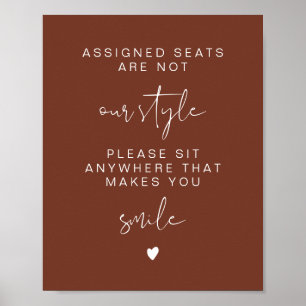 CORIANDER Sit Anywhere No Assigned Seats Poster