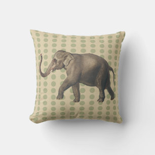 Coriander Spice Moods Dots with Elephant Cushion