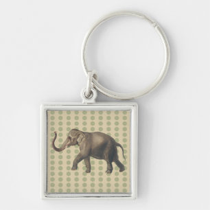 Coriander Spice Moods Dots with Elephant Key Ring