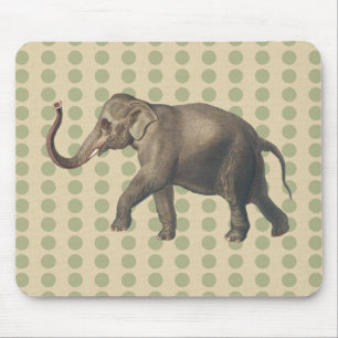 Coriander Spice Moods Dots with Elephant Mouse Mat