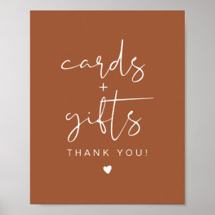 CORIANDER Terracotta Boho Cards & Gifts Sign