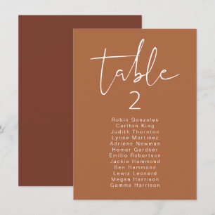 CORIANDER Vertical Modern Boho Table Seating Card