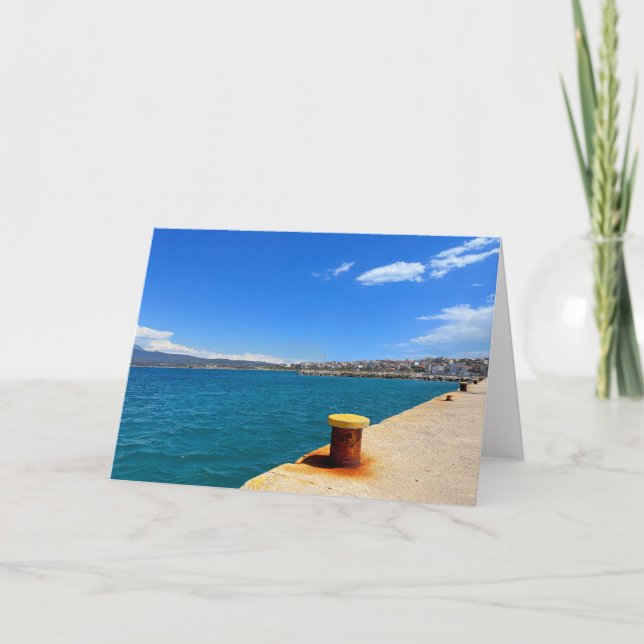 Corinth Greece Harbour Card (Front)