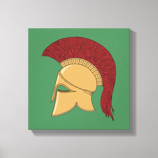 Corinthian Helmet Canvas Print (Front)