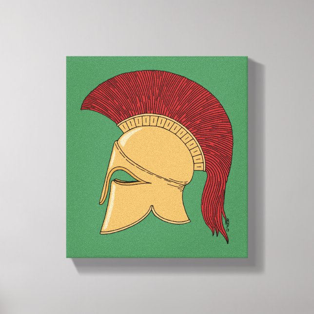 Corinthian Helmet Canvas Print (Front)
