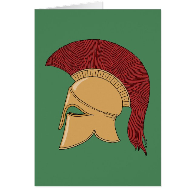 Corinthian Helmet Greeting Card (Front)
