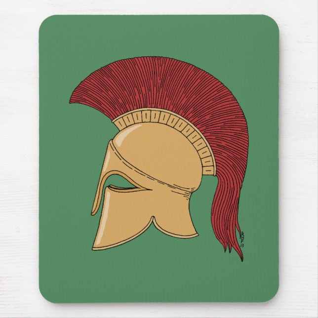 Corinthian Helmet Mouse Mat (Front)