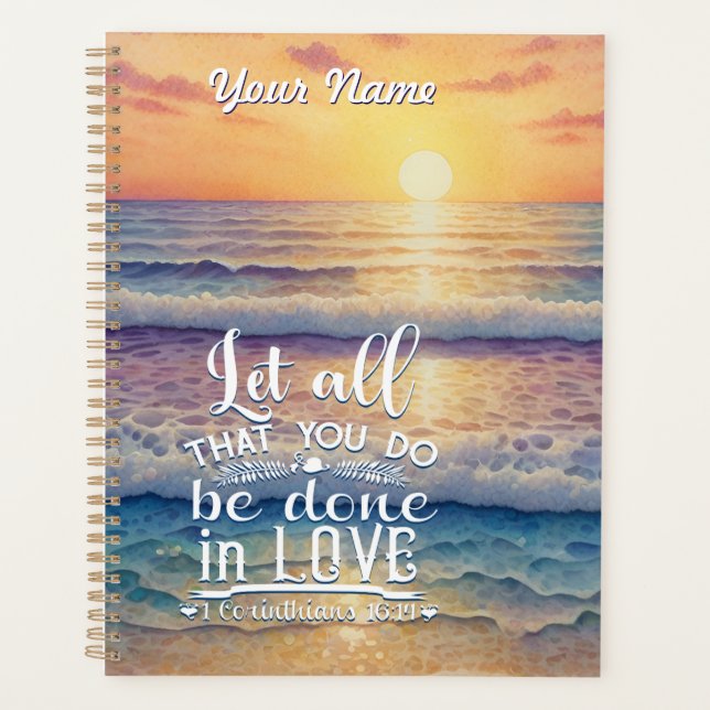 Corinthians 16-14 Love Planner (Front)