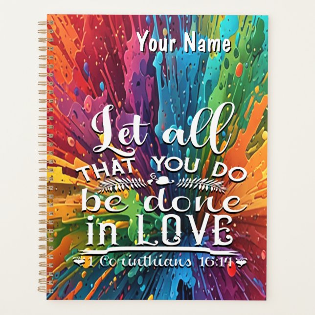 Corinthians 16-14 Love Planner (Front)