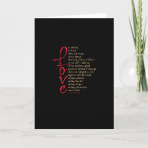 Corinthians Bible Verse Love Is Patient Love Is Ki Card