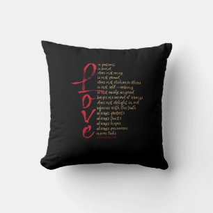 Corinthians Bible Verse Love Is Patient Love Is Ki Cushion