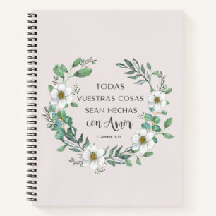 Corinthians bible verse notebook