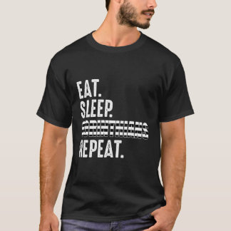 Corinthians Theme Eat Sleep Repeat Soccer Brazil T-Shirt