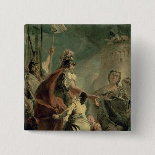 Coriolanus in the Environs of Rome, c.1725 15 Cm Square Badge