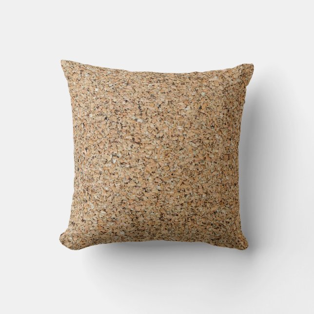Cork Background texture and structure gift Cushion (Front)