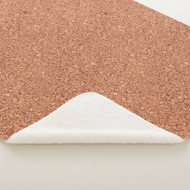 Cork Board Texture Sherpa Blanket (3/4)