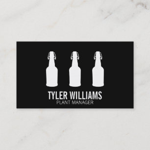 Cork Bottles   (white) Business Card