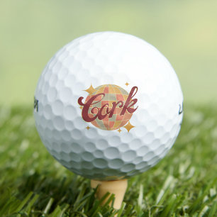 Cork City Ireland Ire golfing resort retro Golf Balls