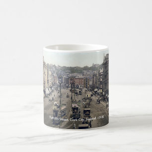 Cork city Ireland mug, vintage Patrick's Street Coffee Mug